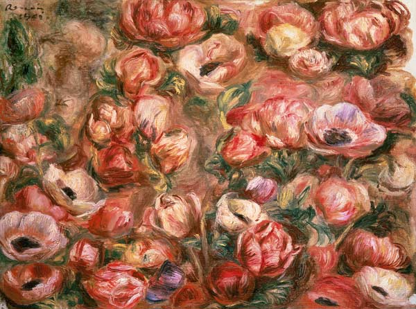 Bed of anemones de Pierre-Auguste Renoir