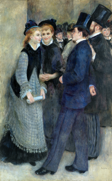 Renoir /La sortie du Conservatoire /1877 de Pierre-Auguste Renoir