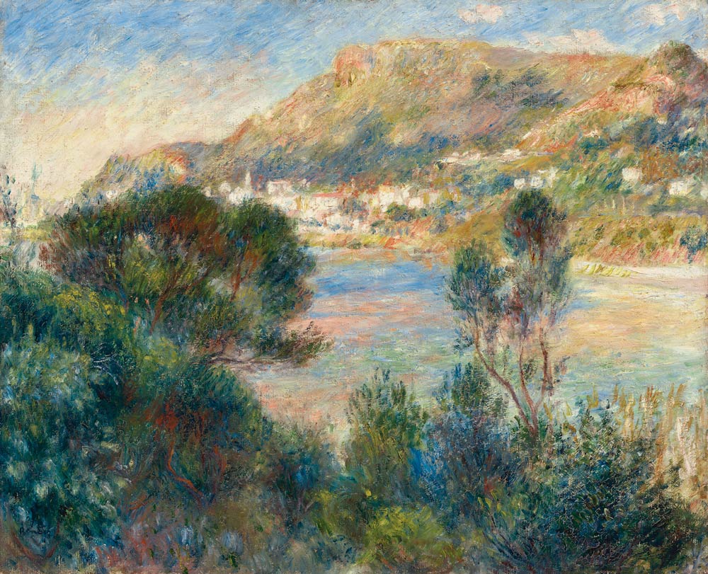 Blick auf Monte Carlo von Cap Martin de Pierre-Auguste Renoir