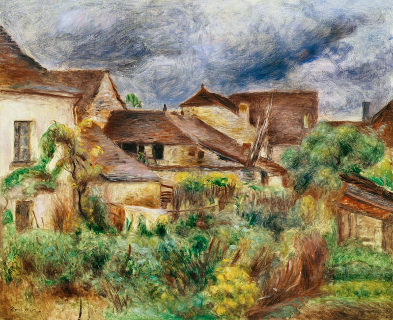 The small village Essoyes. de Pierre-Auguste Renoir