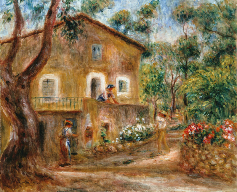 The Maison de Collette in Cagnes. de Pierre-Auguste Renoir