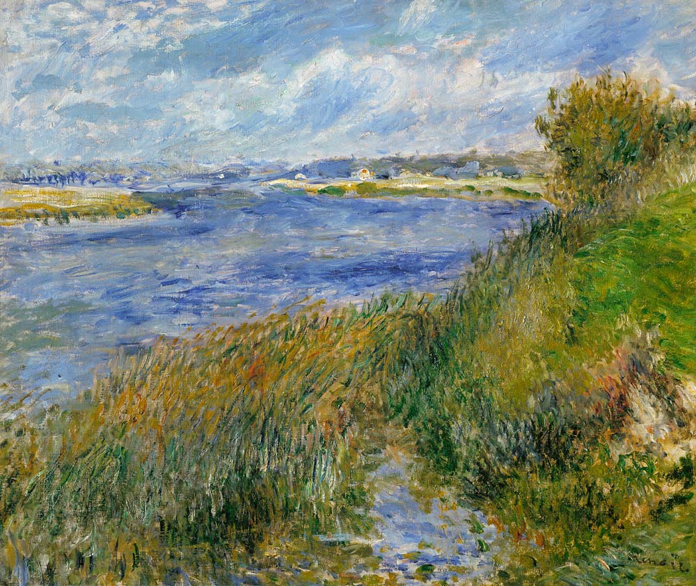 Die Seine-Ufer bei Champrosay de Pierre-Auguste Renoir