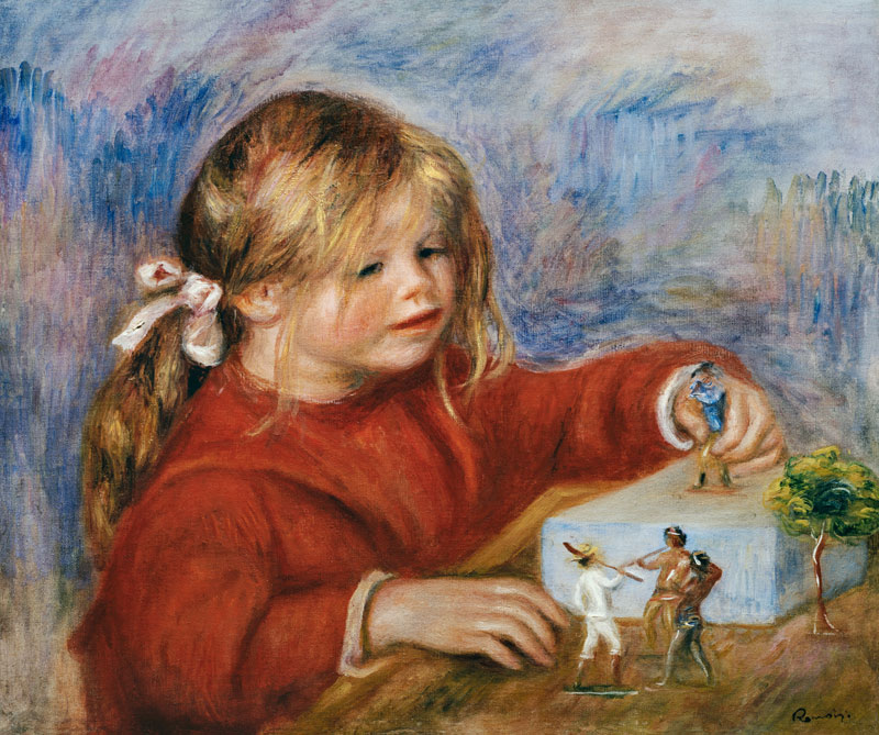 The playing Claude Renoir de Pierre-Auguste Renoir