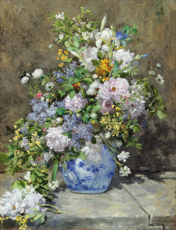 florero grande de Pierre-Auguste Renoir