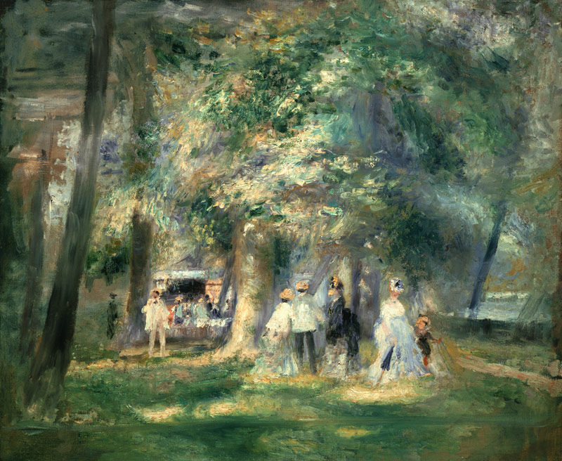 En el parque de Saint Cloud de Pierre-Auguste Renoir
