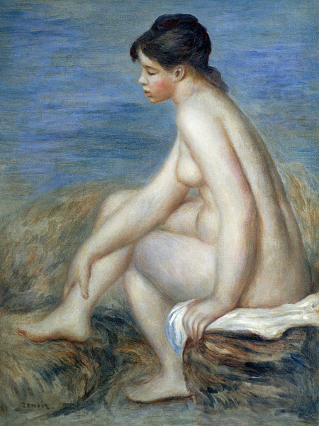 Young woman after the bath de Pierre-Auguste Renoir