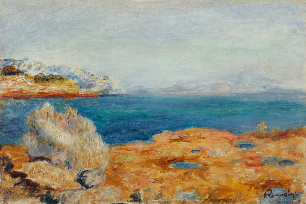 A.Renoir, Küstenlandschaft de Pierre-Auguste Renoir