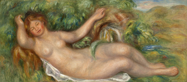 La source (Nu allongé) de Pierre-Auguste Renoir