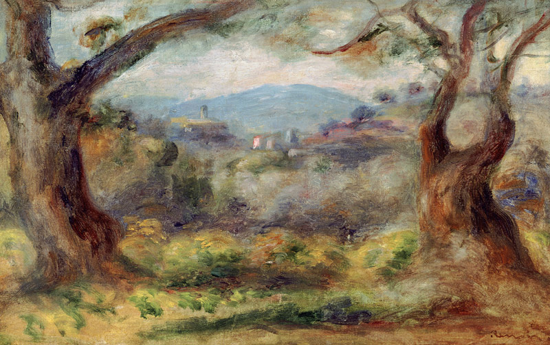 Landscape at Les Collettes de Pierre-Auguste Renoir