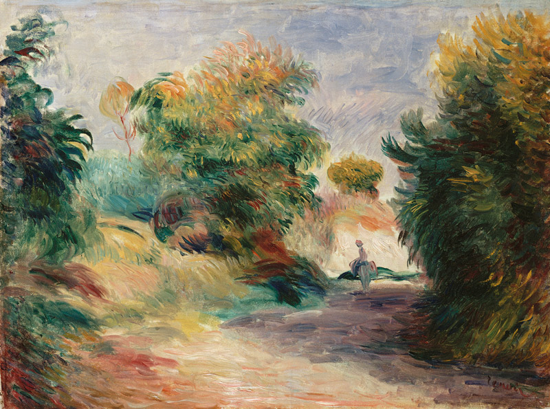 Landschaft bei Cagnes. de Pierre-Auguste Renoir