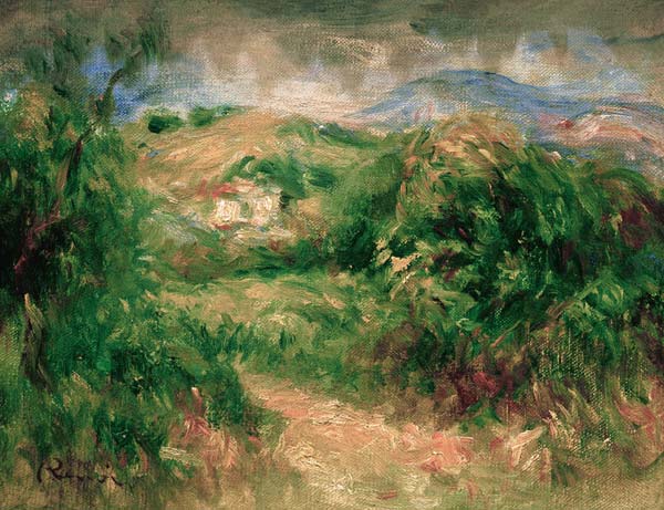 Renoir, Landschaft bei Cros-de-Cagnes de Pierre-Auguste Renoir