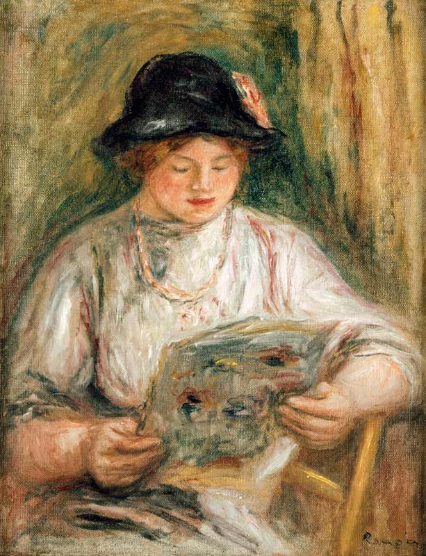 Reading woman. de Pierre-Auguste Renoir