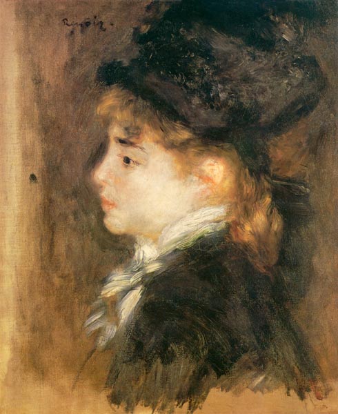 Portrait of a woman, possibly Margot de Pierre-Auguste Renoir