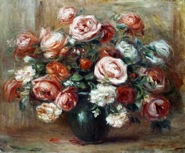 Renoir / Still life with roses de Pierre-Auguste Renoir
