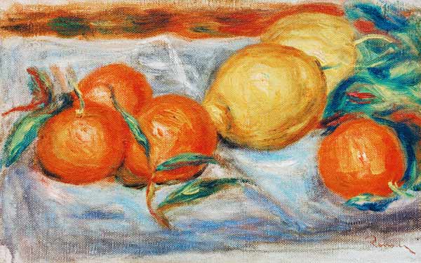 A.Renoir, Stilleben mit Zitrusfrüchten de Pierre-Auguste Renoir