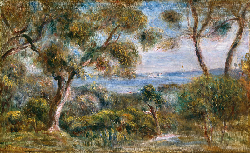 The Sea at Cagnes de Pierre-Auguste Renoir