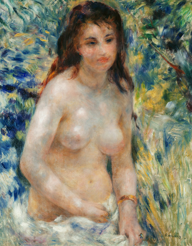 Renoir/ Torse de femme au soleil /c.1876 de Pierre-Auguste Renoir