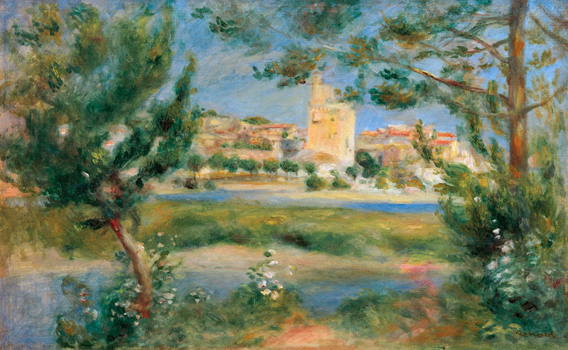 Renoir / Villeneuve-les-Avignon / 1901 de Pierre-Auguste Renoir