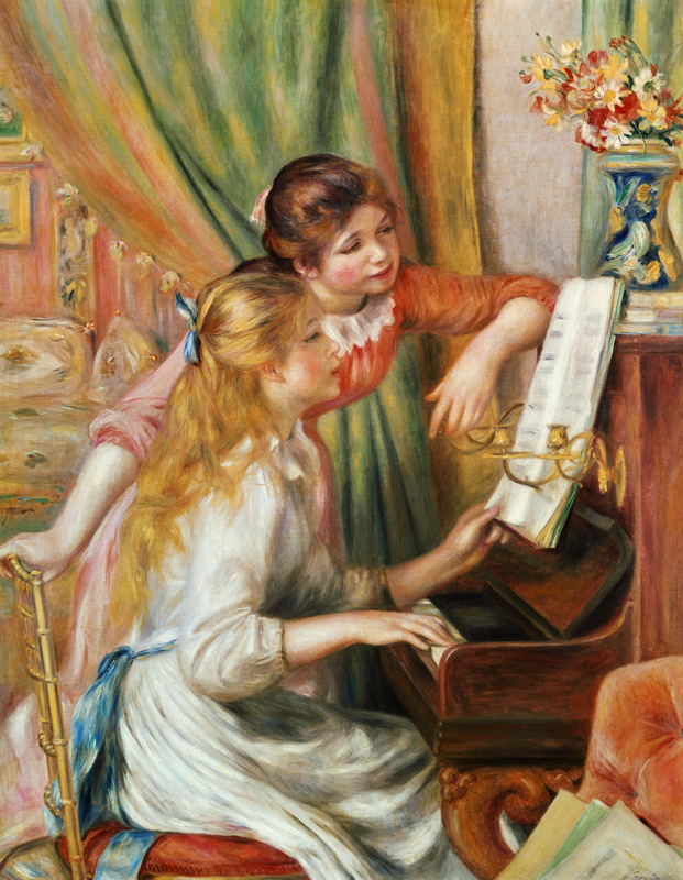 Dos chicas al piano de Pierre-Auguste Renoir