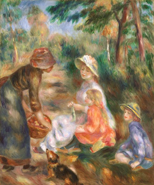 A.Renoir, Apfelverkäuferin de Pierre-Auguste Renoir
