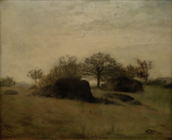 A.Renoir, Landschaft bei Fontainebleau de Pierre-Auguste Renoir