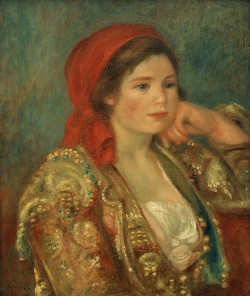 A.Renoir, Mädchen mit spanischer Jacke de Pierre-Auguste Renoir
