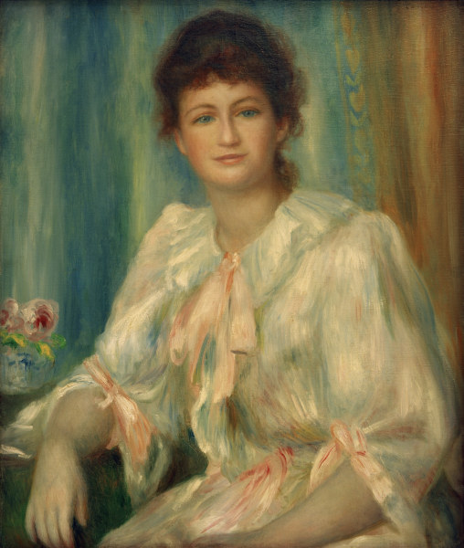 A.Renoir, Porträt einer jungen Frau de Pierre-Auguste Renoir