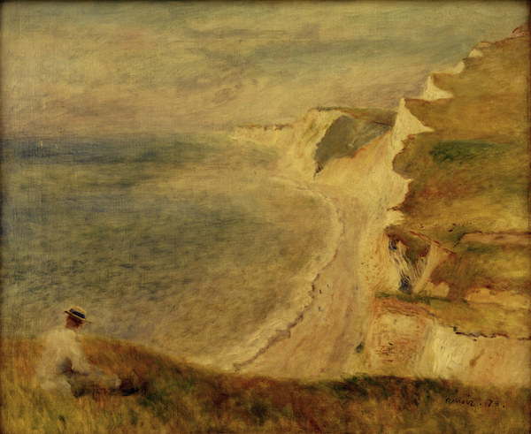 A.Renoir, Steilküste bei Pourville de Pierre-Auguste Renoir