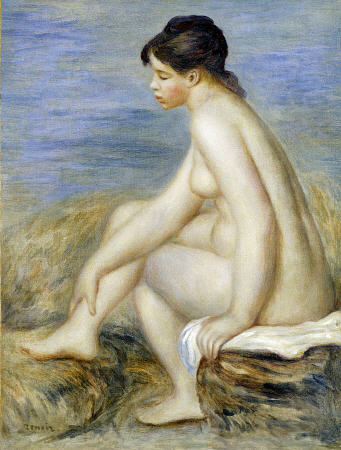A Seated Bather de Pierre-Auguste Renoir