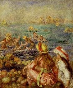 Taking a bath de Pierre-Auguste Renoir