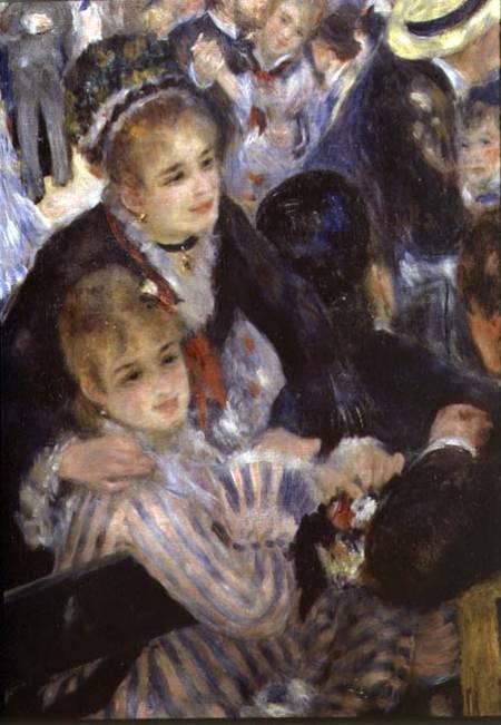 Ball at the Moulin de la Galette, detail of two seated women de Pierre-Auguste Renoir