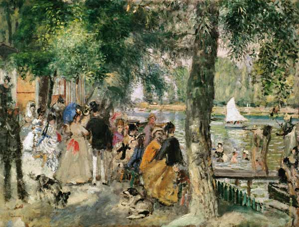 Bañándose en el Sena de Pierre-Auguste Renoir