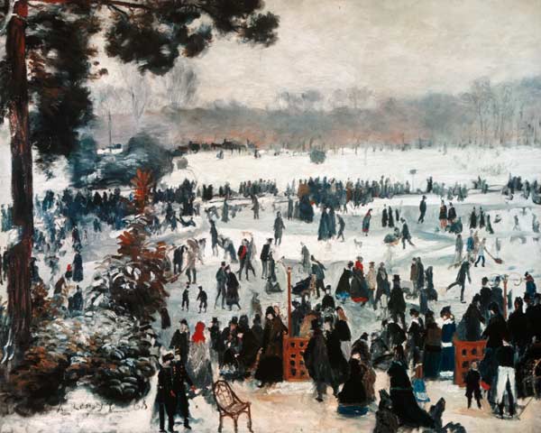 Winter pleasure in the Bois de Boulogne de Pierre-Auguste Renoir