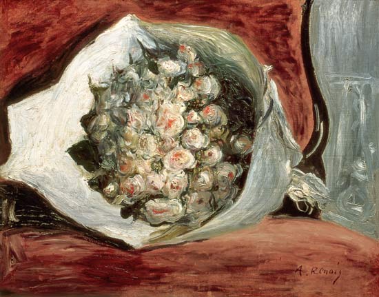 Bouquet in a Theatre Box de Pierre-Auguste Renoir