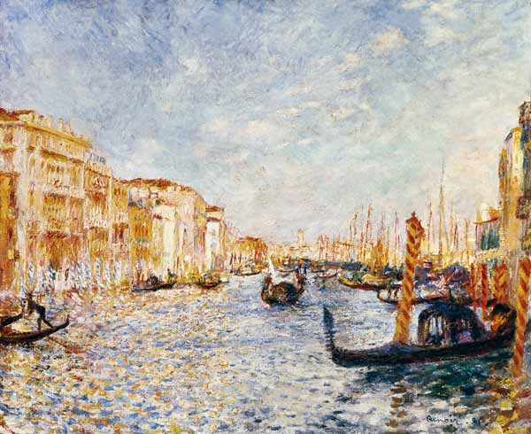Renoir / Canal Grande in Venice / 1881 de Pierre-Auguste Renoir