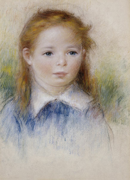 Portrait De Fillette de Pierre-Auguste Renoir