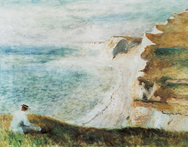 Cliffs at Pourville de Pierre-Auguste Renoir