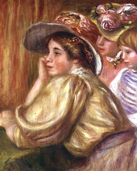 Coco and the two servants de Pierre-Auguste Renoir