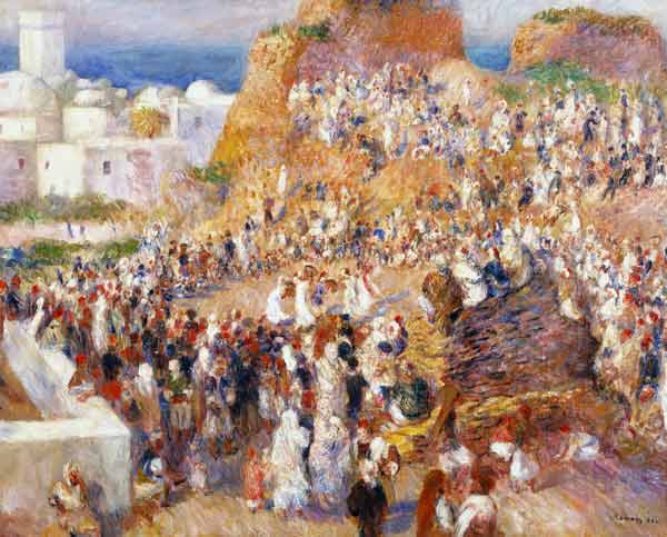 Renoir, Auguste 1841-1919. ''La Mosquee, fete arabe'' (The mosque, Arab festival), 1881. Oil on canv de Pierre-Auguste Renoir
