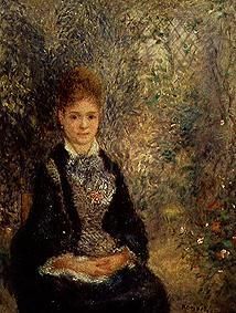 Young woman in the garden (La Grisette) de Pierre-Auguste Renoir