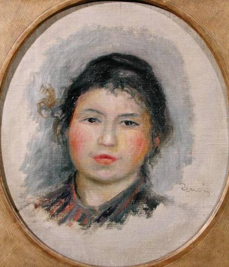 Head of a Young Woman de Pierre-Auguste Renoir