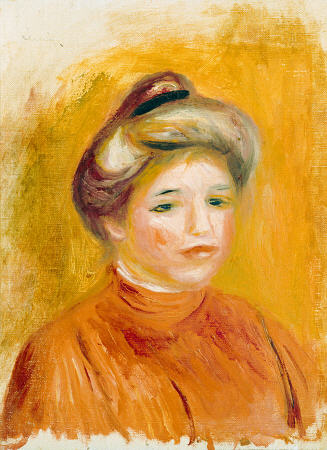 Head Of A Woman de Pierre-Auguste Renoir
