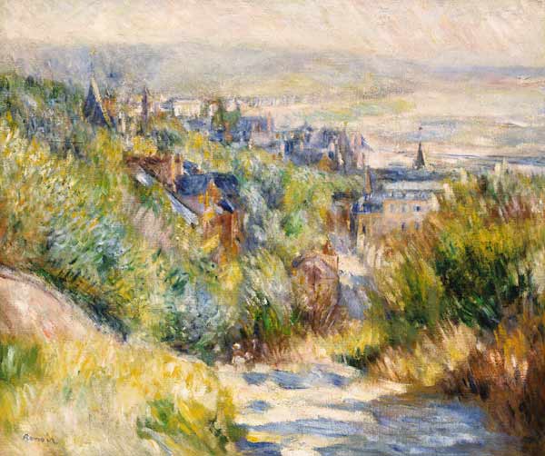 The Heights At Trouville de Pierre-Auguste Renoir
