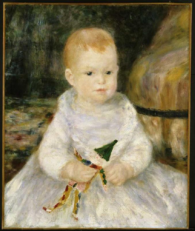 Kind mit einem Clown. de Pierre-Auguste Renoir