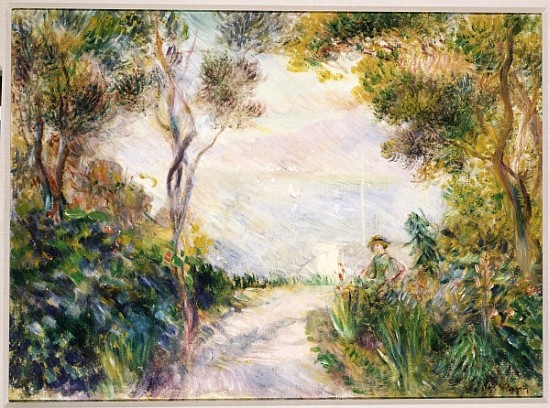Landscape, End of the Path (View of Naples) de Pierre-Auguste Renoir
