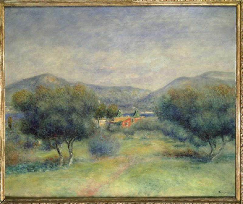 Countryside at Toulons. de Pierre-Auguste Renoir