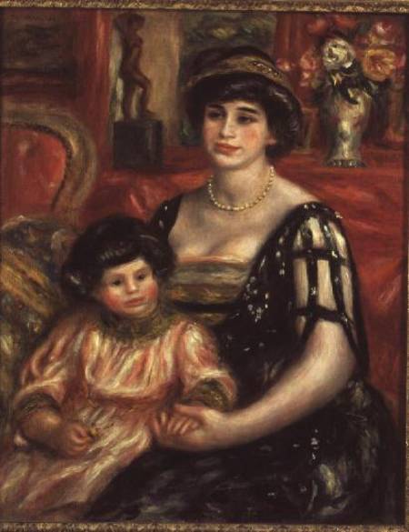 Madame Josse Bernheim-Jeune and her Son Henry de Pierre-Auguste Renoir