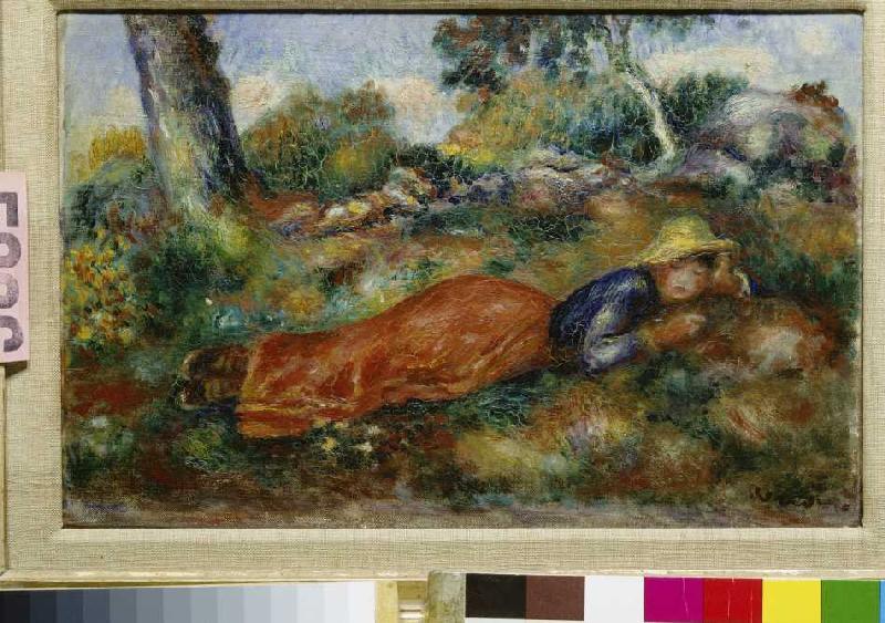 Young girl, resting in the shade. de Pierre-Auguste Renoir