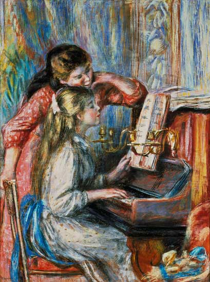 Young Girls at the Piano de Pierre-Auguste Renoir