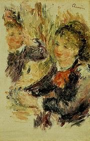 At the milliner de Pierre-Auguste Renoir